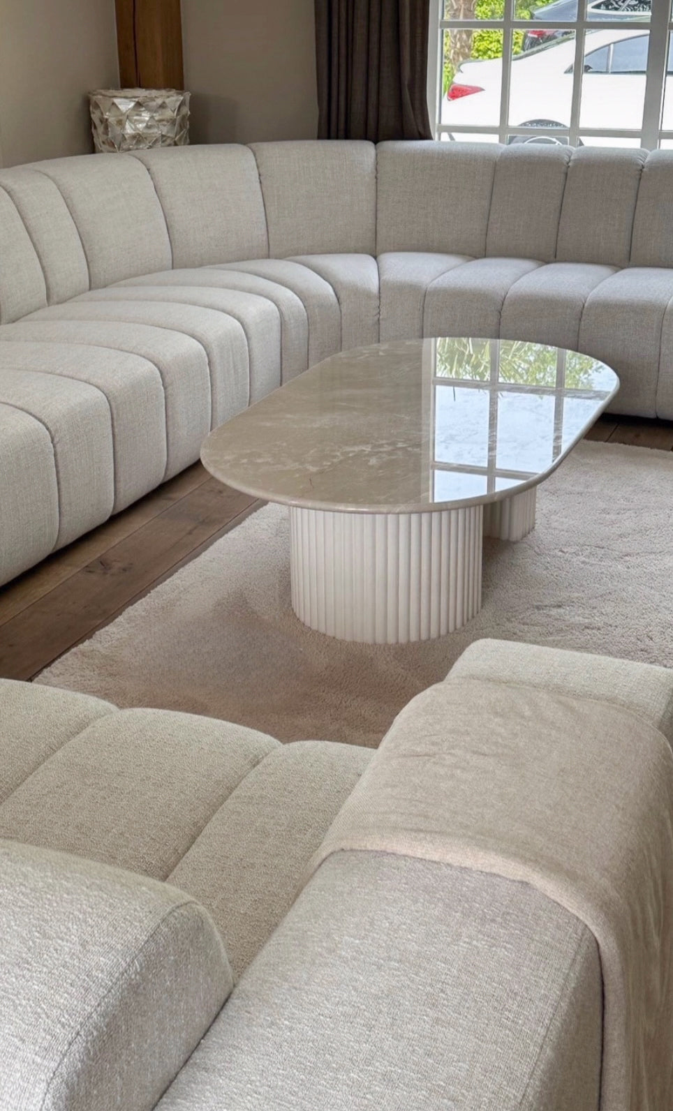 Table basse Adora - Marble vanille
