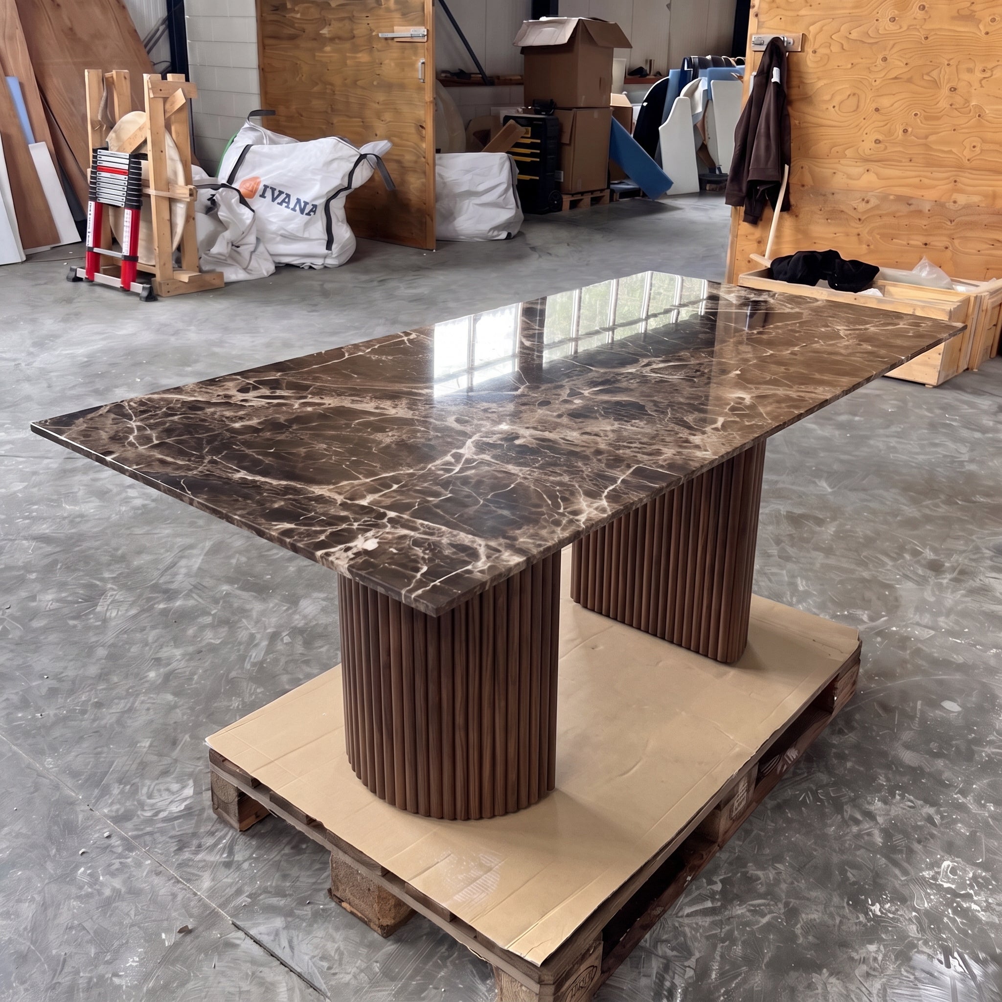 Eettafel Flute - Dark Emparador