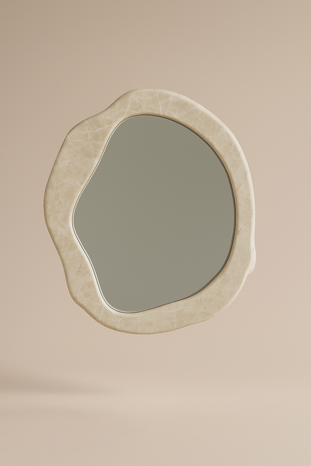 Spiegel Onda - Marmer Vanilla