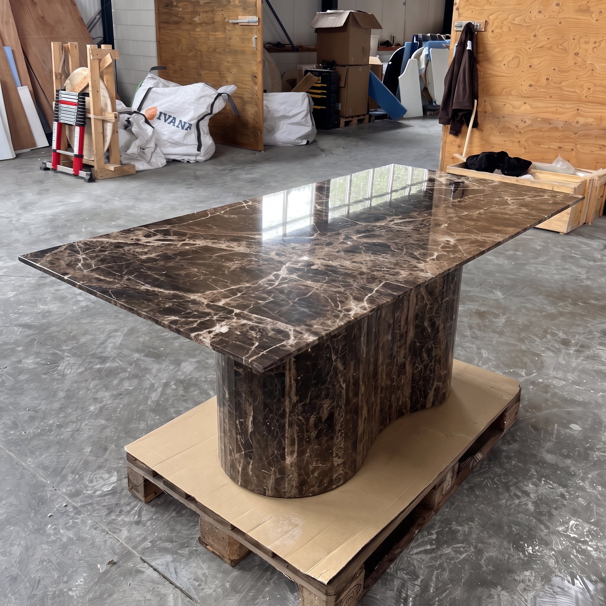 Eettafel Riverwave - Dark Emparador